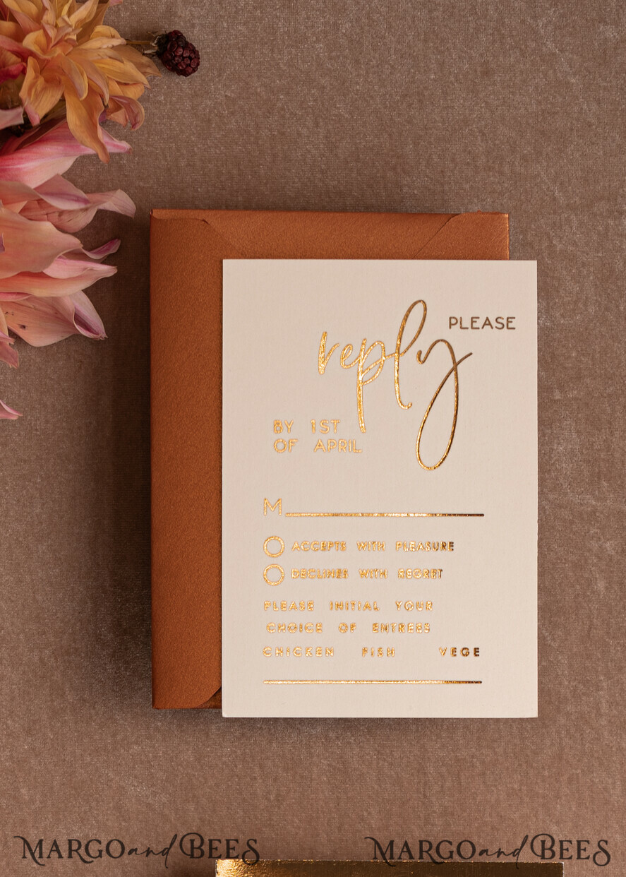 WEDDING INVITATIONS gold / rose gold / silver / glitter Acrylic Wedding invitation suite, Boho Glam Wedding Invitations, Golden Shine Wedding Invitates, Elegant Gold Wedding Cards