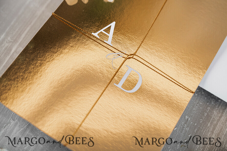 WEDDING INVITATIONS gold / rose gold / silver / glitter Luxury Gold Arabic Wedding Invitations, Glamour Golden Shine Wedding Invites, Elegant Indian Wedding Cards, Glitter Wedding Stationery