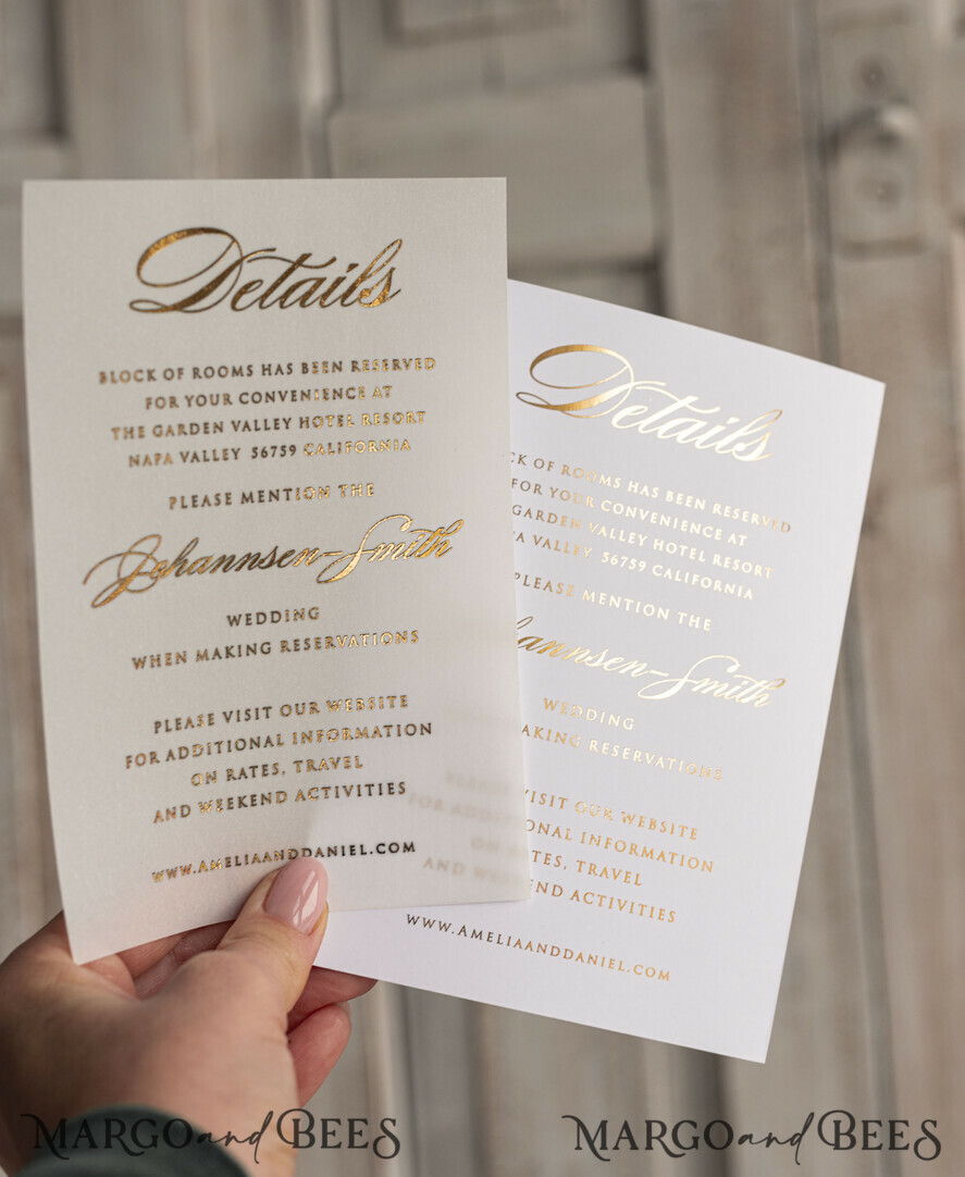 HOCHZEITS EINLADUNGEN Gold / Roségold / Silber / Glitzer Perlenbesetzte maßgeschneiderte elegante reinweiße Gold-Hochzeits-Einladungssuite, perlenbesetzte Hochzeitskarten, luxuriöse Hochzeitsstationery, Seidenband, vellum-beadetes Etui mit Ihrem Monogramm.