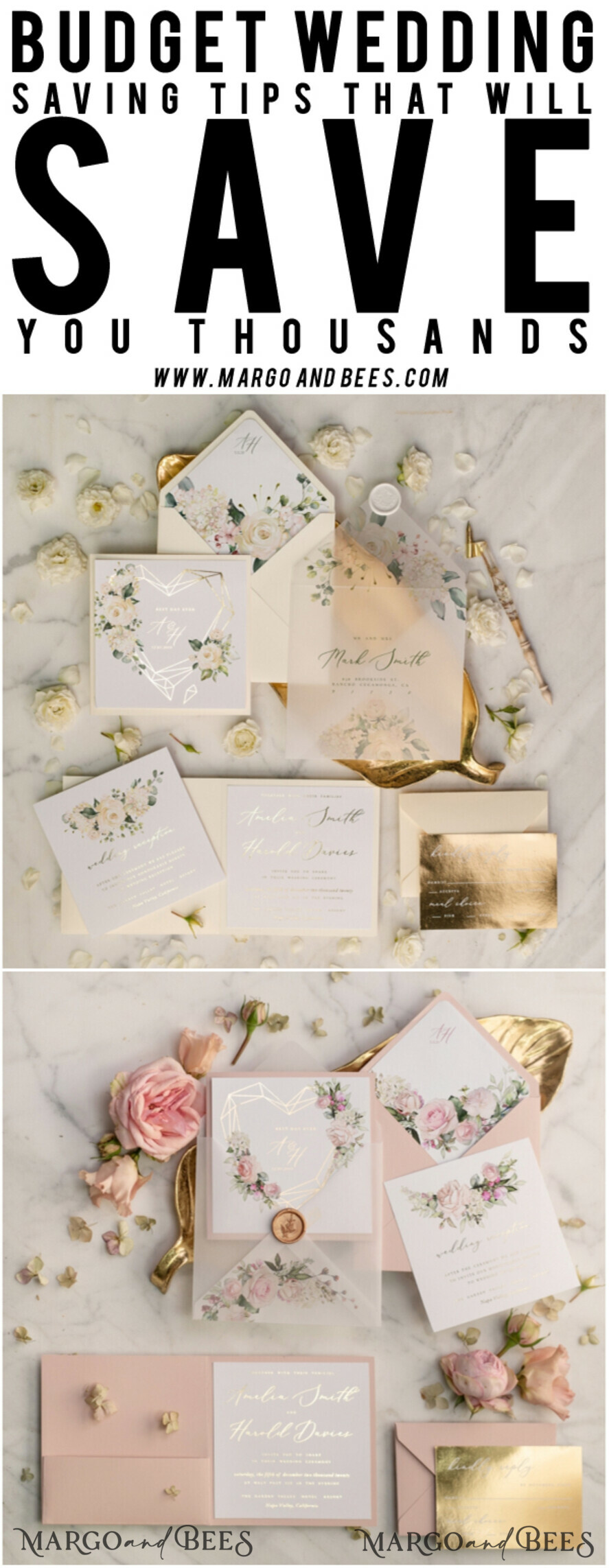 WEDDING INVITATIONS gold / rose gold / silver / glitter Luxury Gold Foil Wedding Invites, Glamour Golden Shine Wedding Invitations, Elegant Nude Pocketfold Wedding Cards, Bespoke Geometric Wedding Invitation Suite