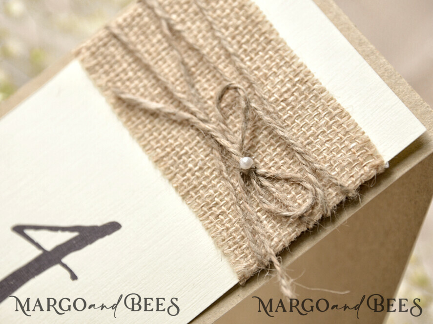 TABLE DECOR SIGNS Wood Eco Rustic Table numbers Rustic Wedding Table Numbers with Natural Burlap And Twine, Barn Wedding Table Cards, Elegant Eco Romantic Personalized Cards, Simple Rustic Wedding Table Decor
