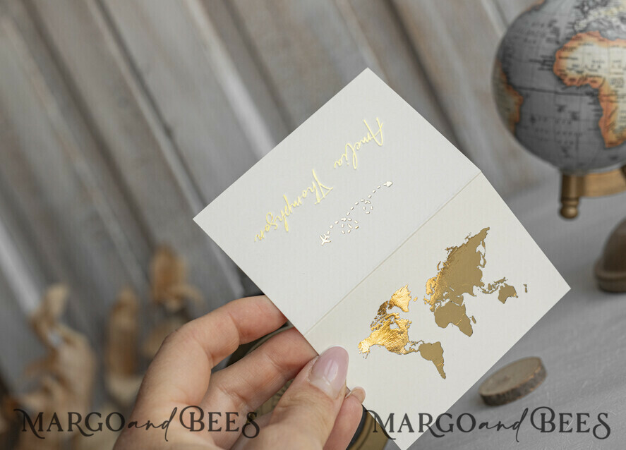 PLACE CARDS / TABLE CARDS Beach/marine/ Destionation Wedding Theme Travel Passport Gold Foil Wedding Place Cards, Wedding Escort Card, Elegant Destination place cards, Personalized wedding decoration