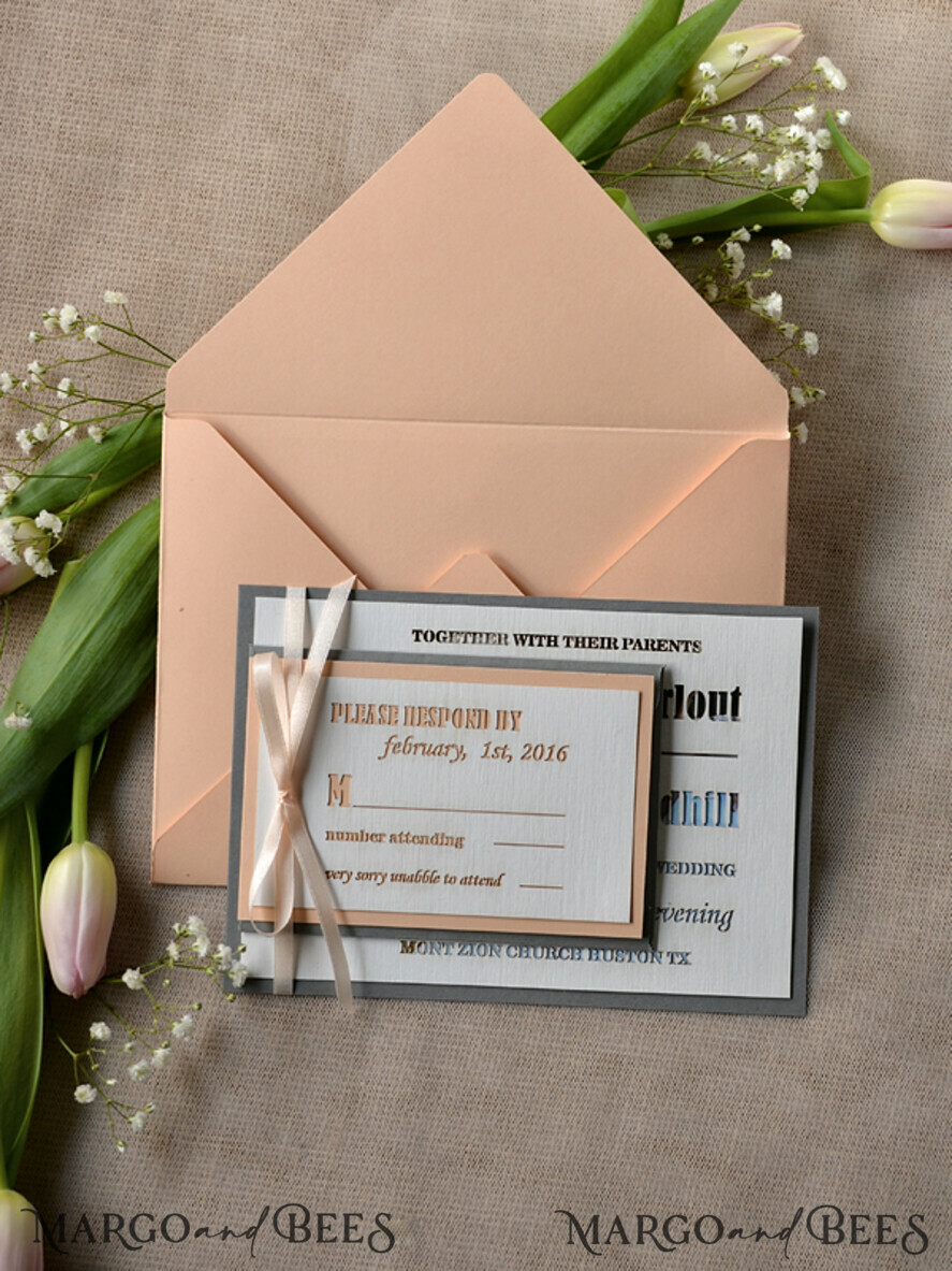 WEDDING INVITATIONS lasercut / engraved/ embossed Best wedding invitations engraved stationery