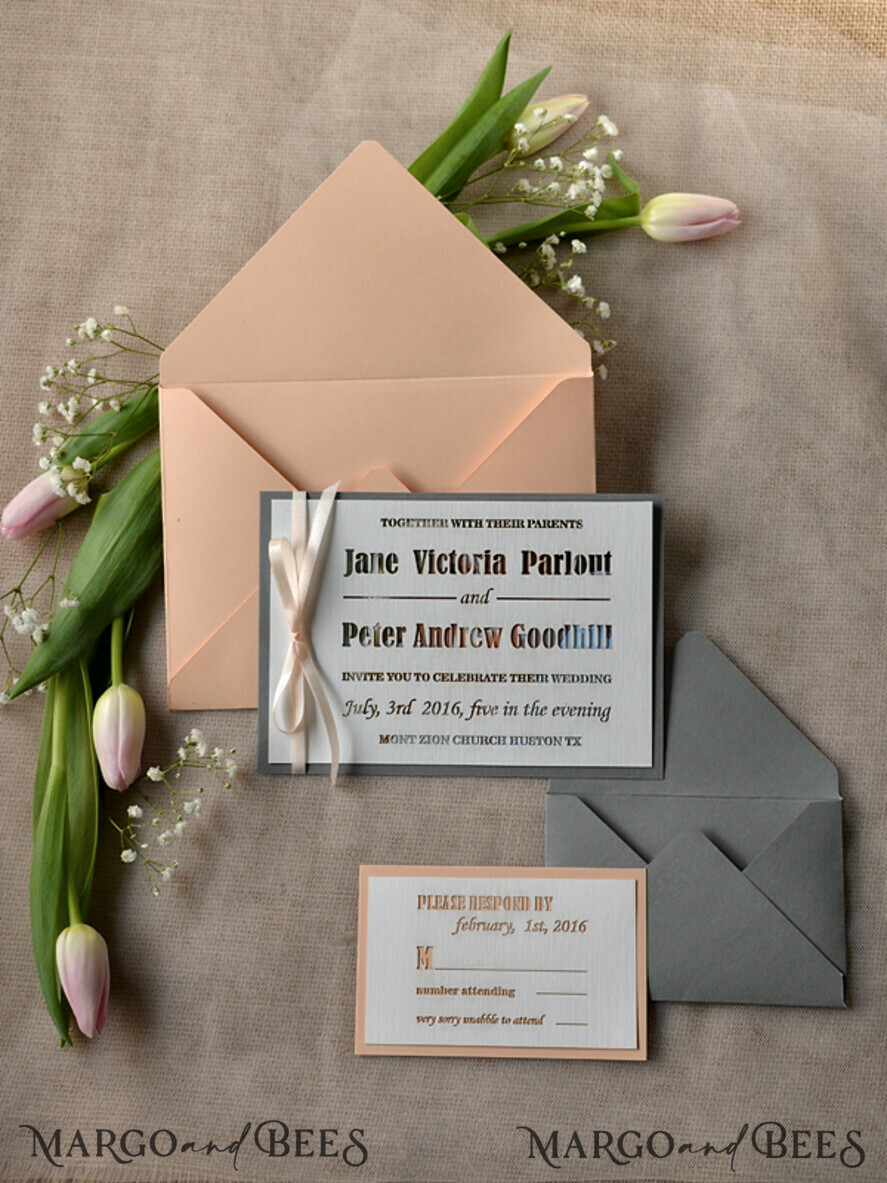 WEDDING INVITATIONS lasercut / engraved/ embossed Best wedding invitations engraved stationery
