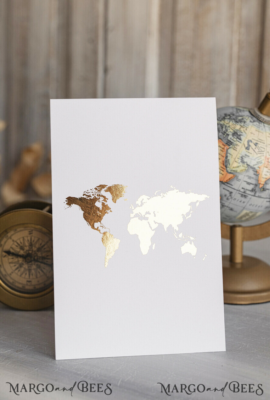 TABLE DECOR SIGNS Beach/marine/ Destionation Wedding Theme Gold Travel Passport Wedding Table Number – Luxury Tent Card, ivory wedding stationery, tent table numbers