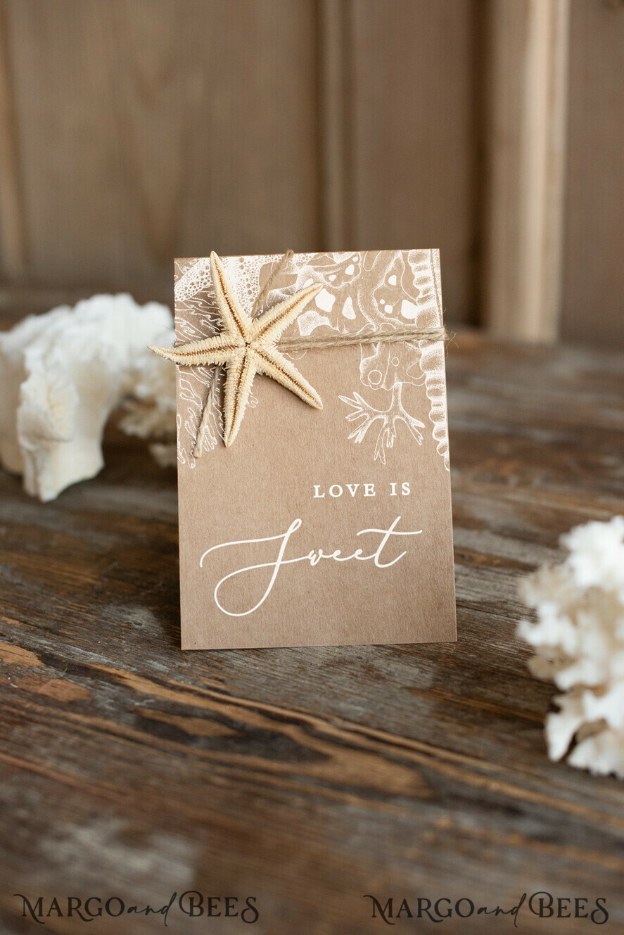 TABLE NUMBERS beach wedding accesories