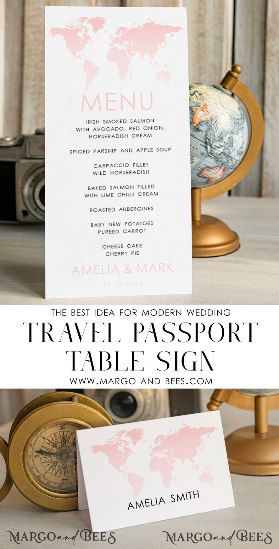 MENÜ & PROGRAMME
Strand Reisepass einfache Hochzeitsmenü, Hochzeitsprogramm Abendessen, Elegantes Zielmenü, Personalisierte Hochzeitsdekoration
