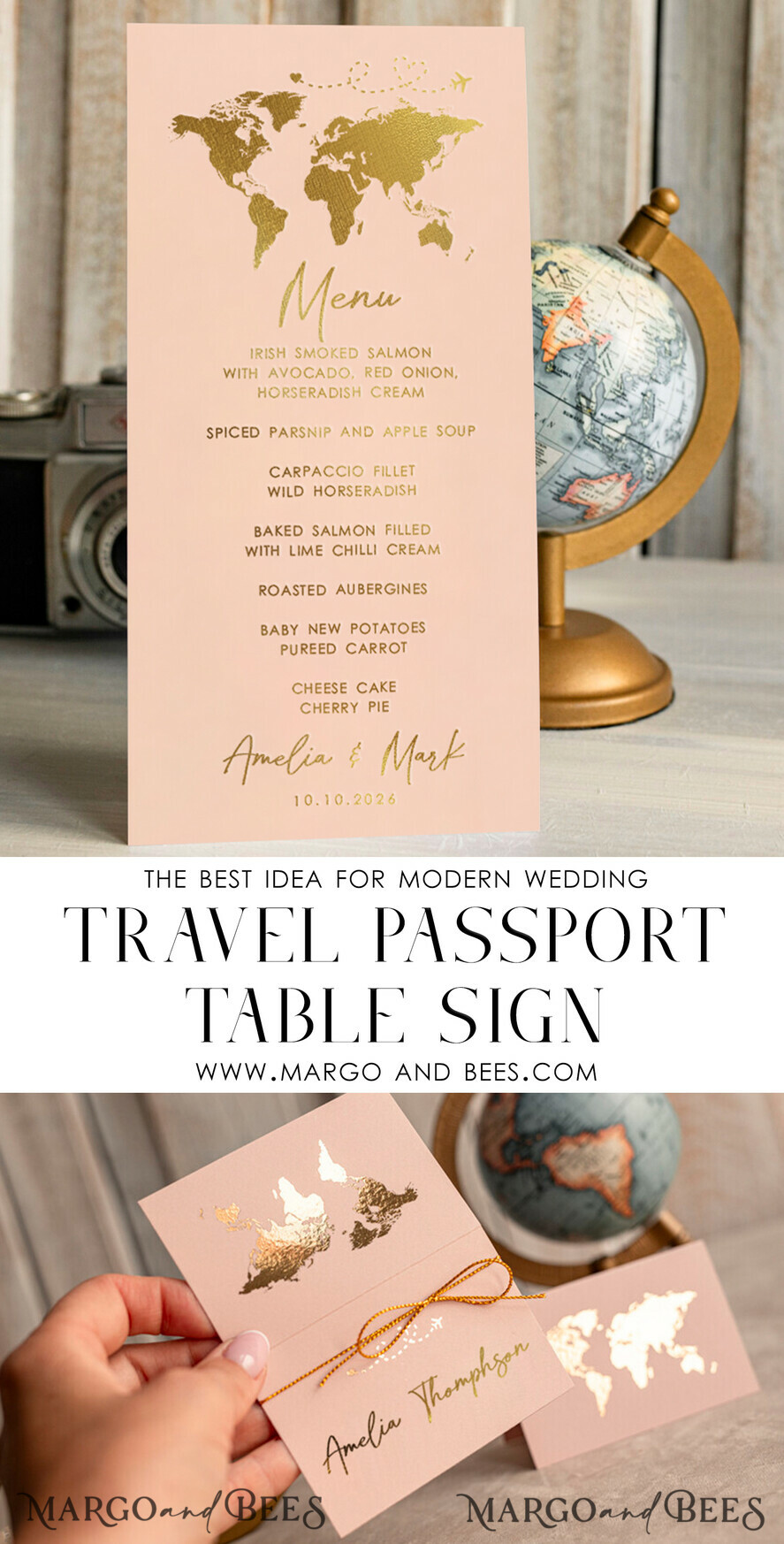 MENÜ & PROGRAMME
Strand Reise-Pass Goldfolie Hochzeitsmenü, Hochzeitsprogramm Abendessen, Elegantes Destination-Menü, Personalisierte Hochzeitsdekoration
