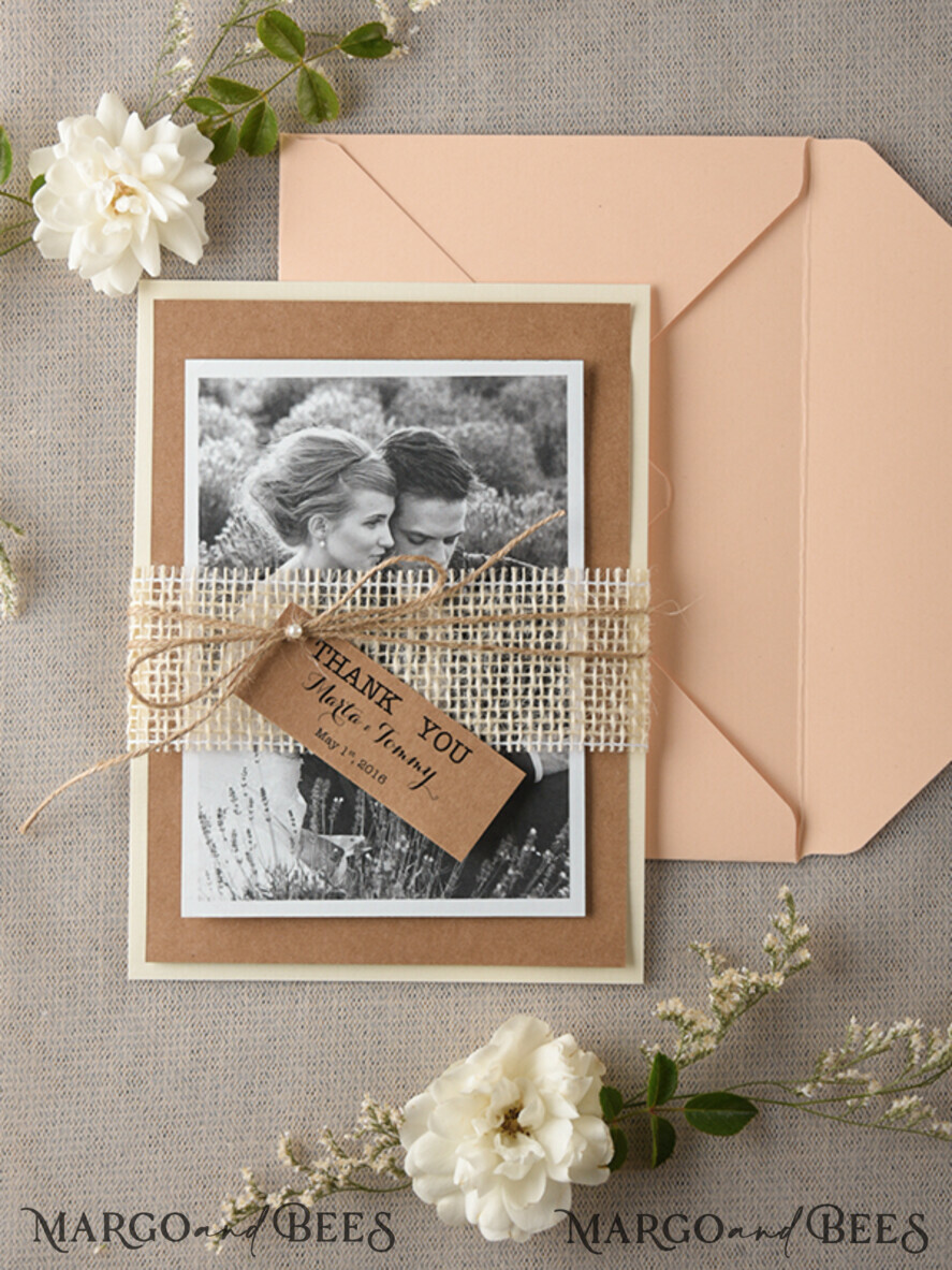 THANK YOU CARDS rustic thank you