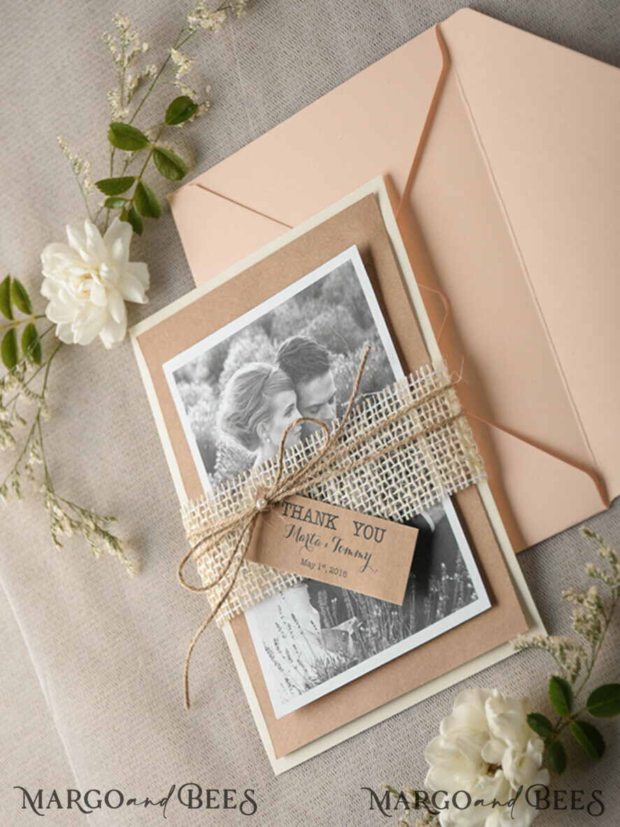 THANK YOU CARDS rustic thank you