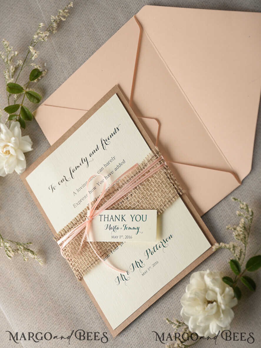 THANK YOU CARDS rustic thank you note