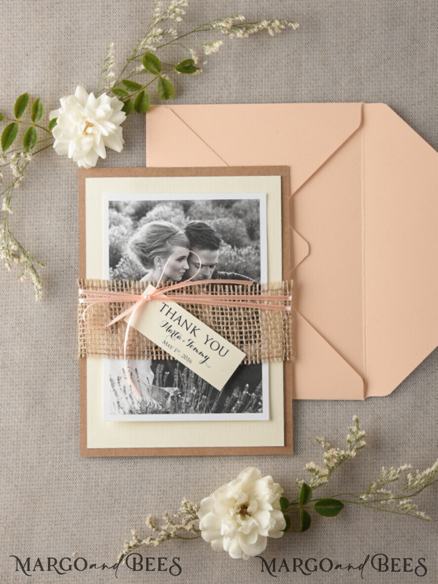 THANK YOU CARDS rustic thank you note