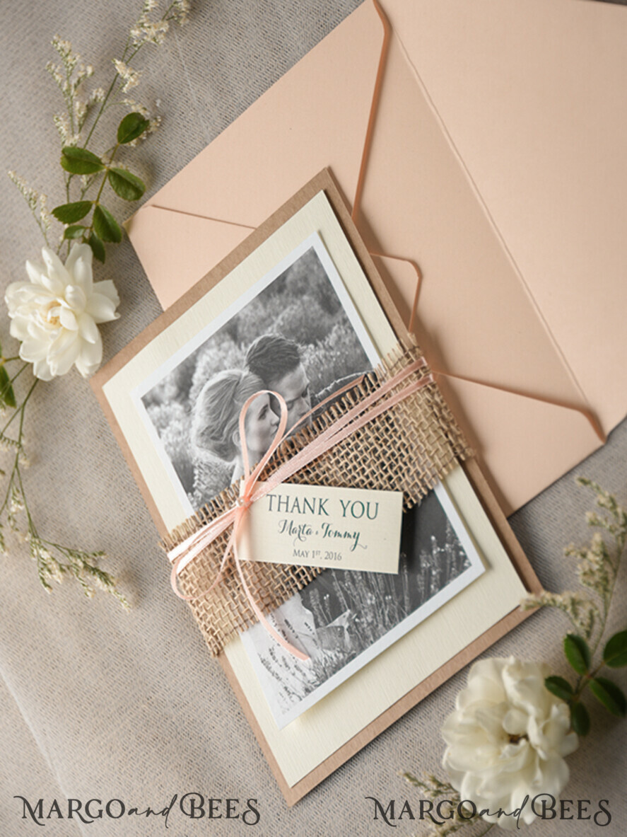 THANK YOU CARDS rustic thank you note