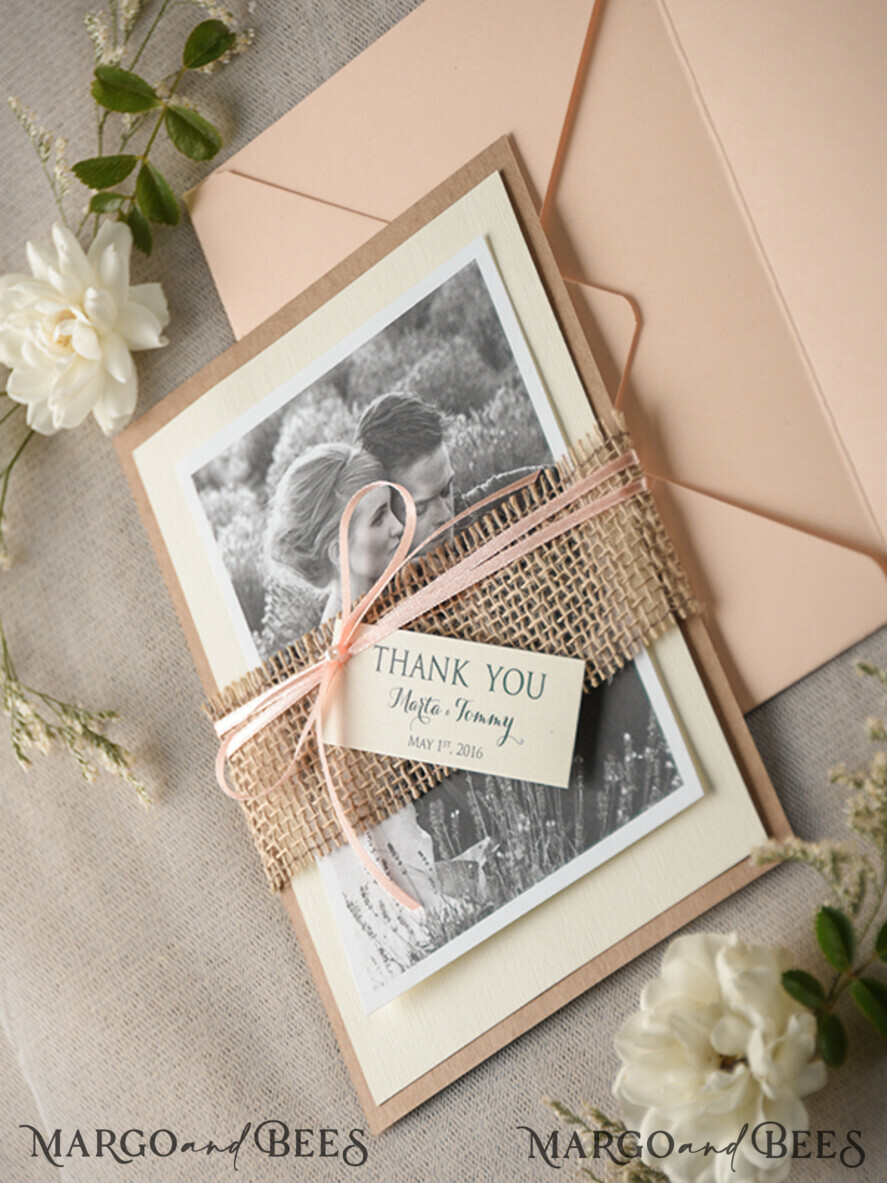 THANK YOU CARDS rustic thank you note