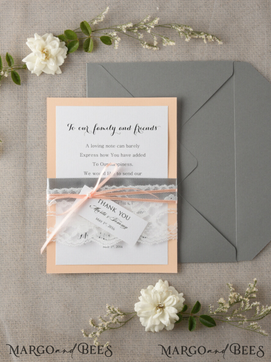THANK YOU CARDS rustic thank you note