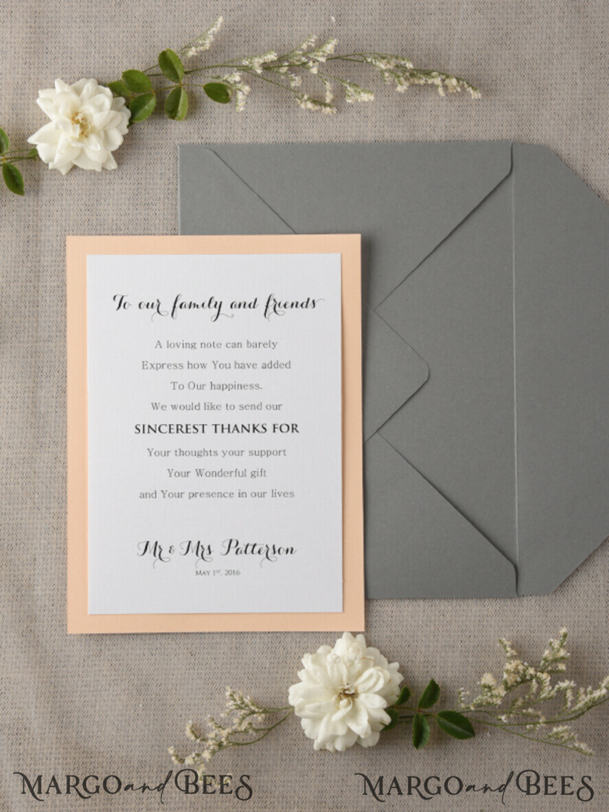 THANK YOU CARDS rustic thank you note