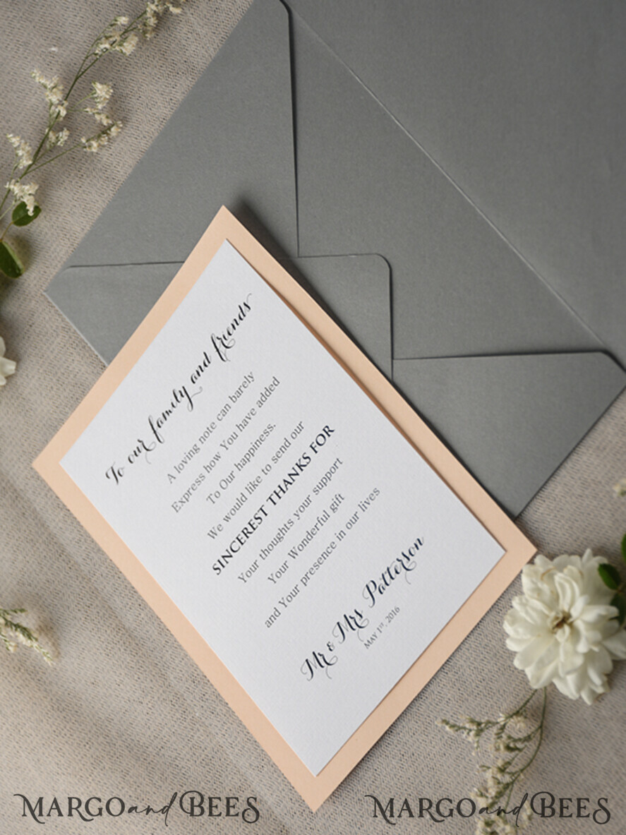 THANK YOU CARDS rustic thank you note