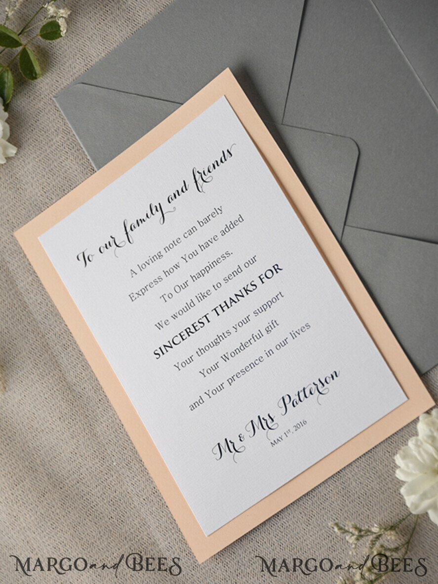 THANK YOU CARDS rustic thank you note