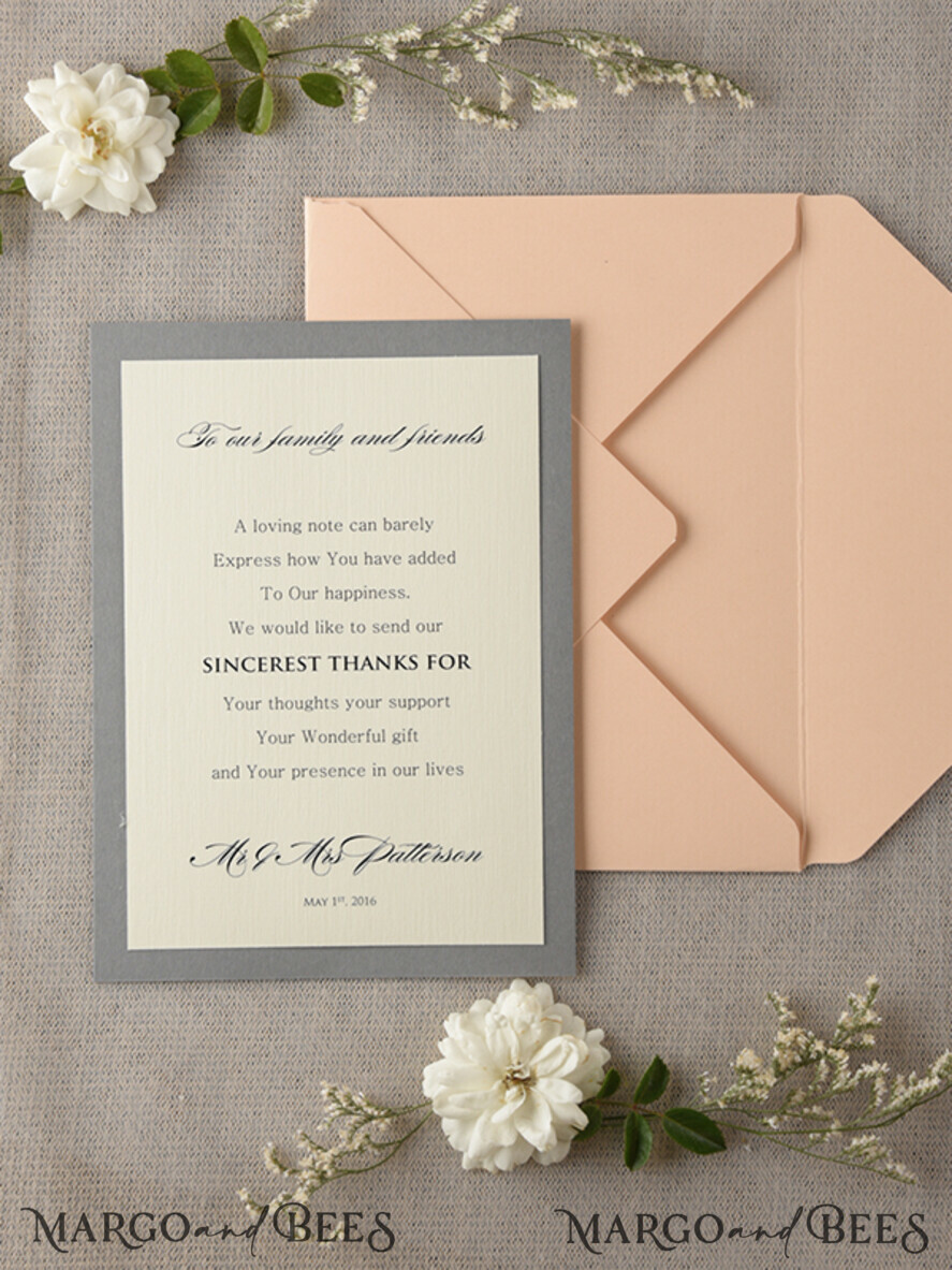 THANK YOU CARDS rustic Thank you Wedding Stationery