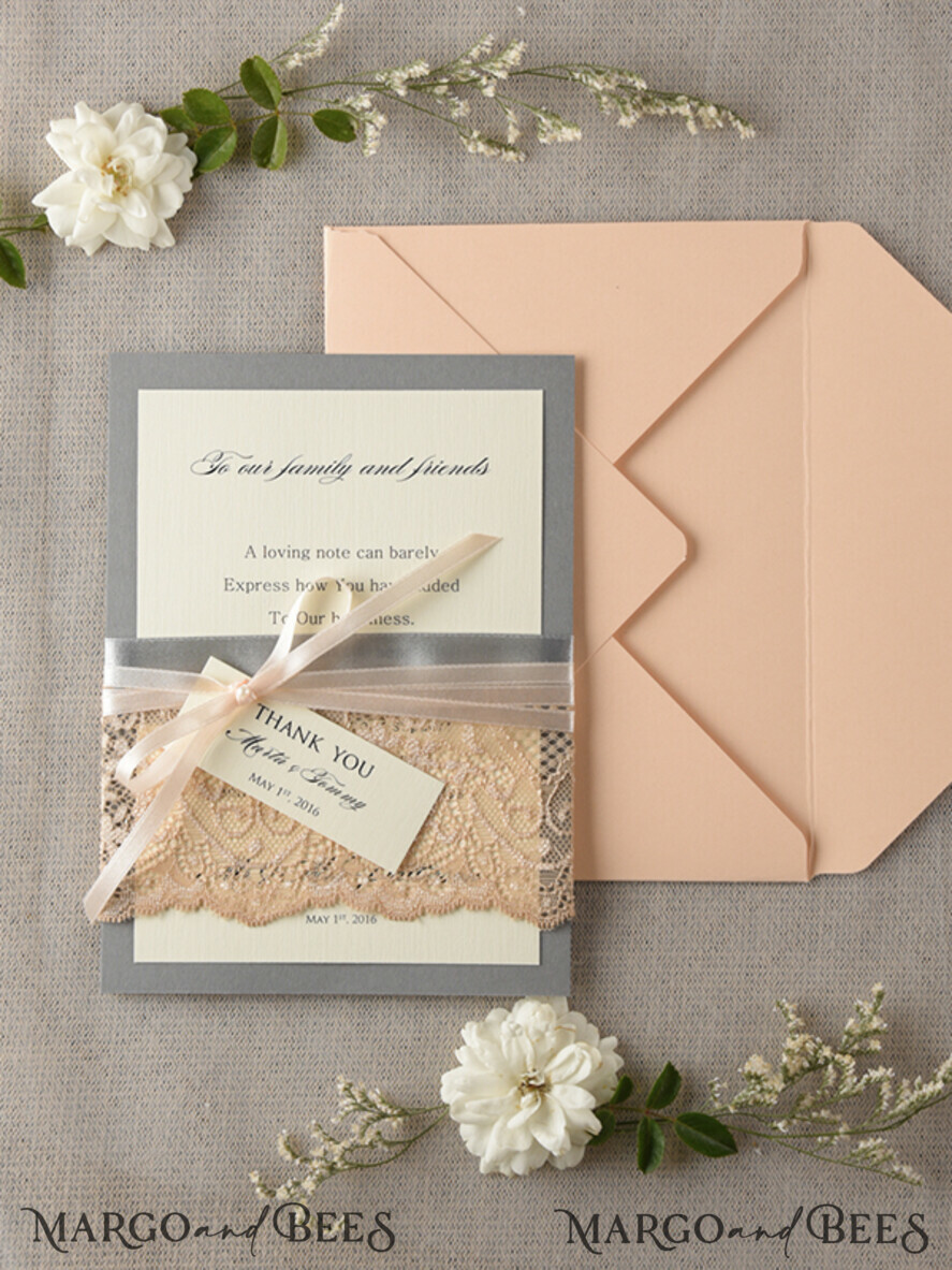THANK YOU CARDS rustic Thank you Wedding Stationery