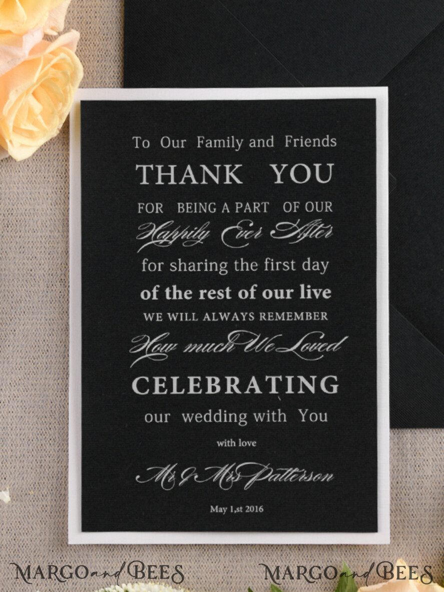 THANK YOU CARDS modern/romantic thank you