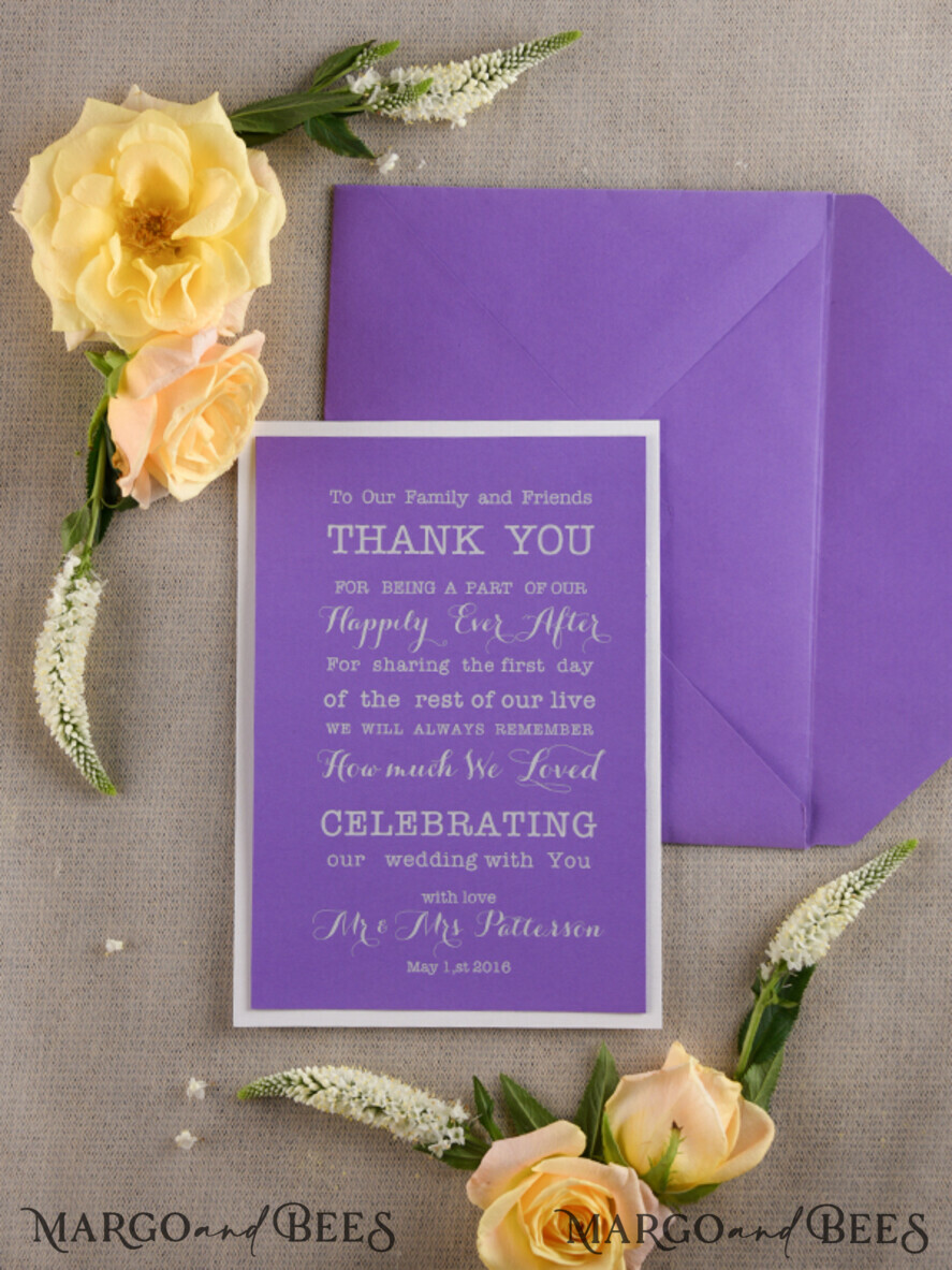 THANK YOU CARDS modern/romantic thank you