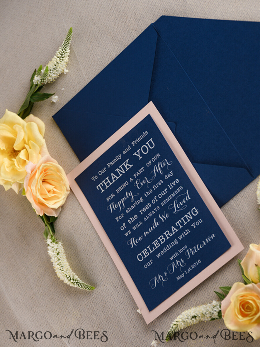 THANK YOU CARDS modern/romantic thank you cards