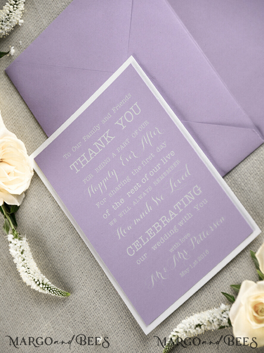 THANK YOU CARDS modern/romantic thank you cards