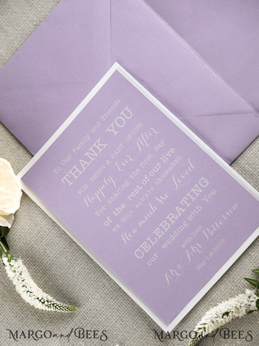 THANK YOU CARDS modern/romantic thank you cards