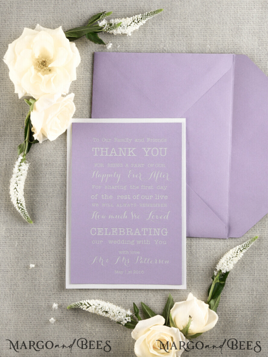 THANK YOU CARDS modern/romantic thank you cards