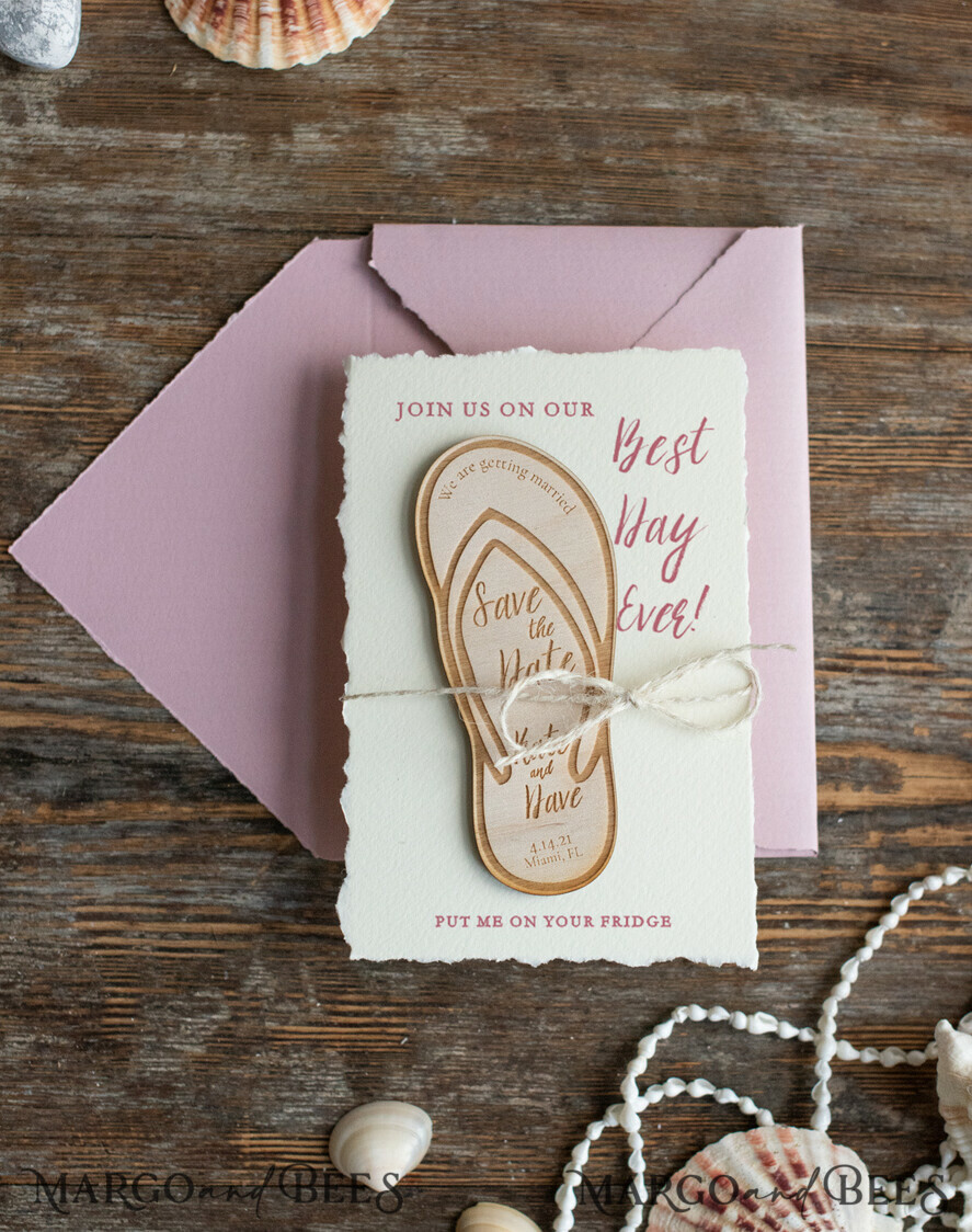 SAVE THE DATES beach travel magnets Personalised Beach Save the Date Magnets and Card, Travel Wedding Save The Dates , Wedding Destination Save The Date Cards