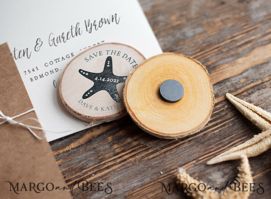 SAVE THE DATES beach travel magnets Personalised Beach Save the Date Magnets and Card, Travel Wedding Save The Dates , Wedding Destination Save The Date Cards
