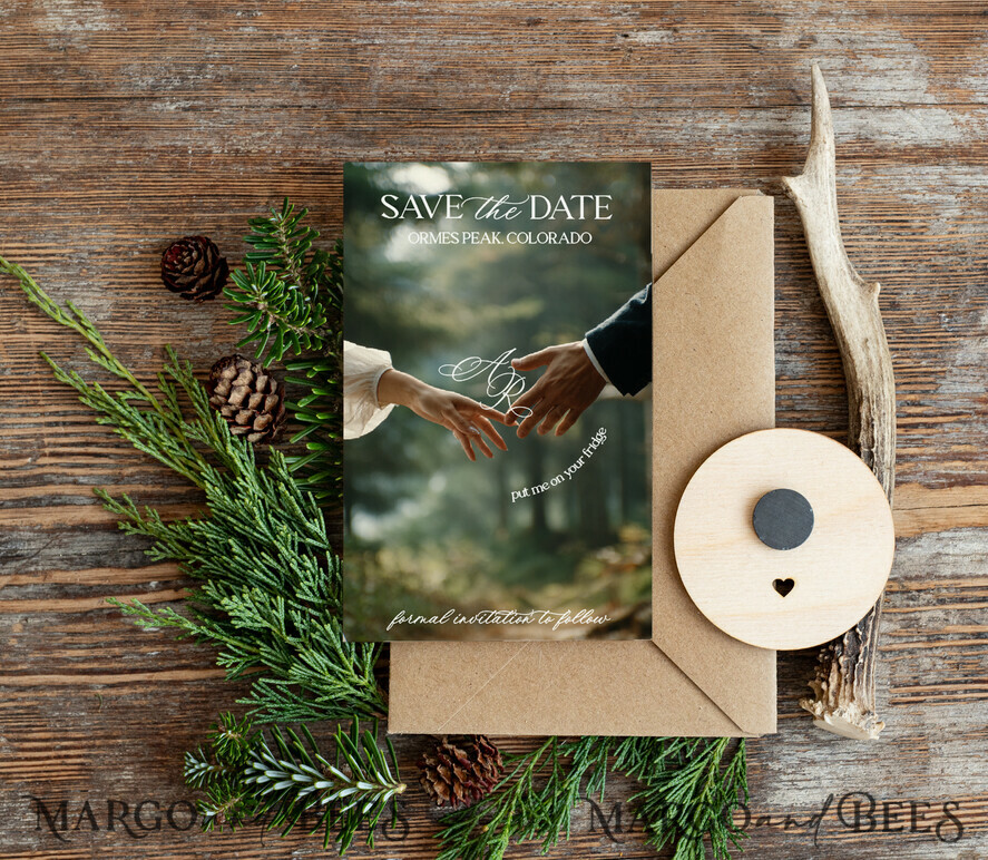 DATEN MERKEN Strand-Reise-Magnete Save-the-Date-Karten, Hochzeitsreise