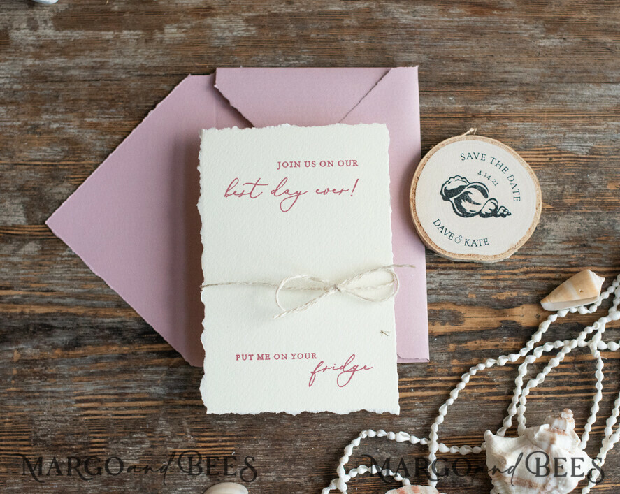 SAVE THE DATES beach travel magnets Personalised Beach Save the Date Magnets and Card, Travel Wedding Save The Dates , Wedding Destination Save The Date Cards