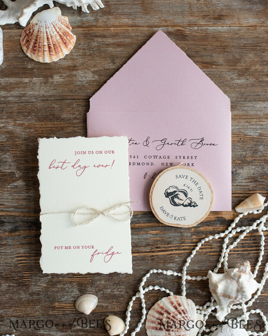 SAVE THE DATES beach travel magnets Personalised Beach Save the Date Magnets and Card, Travel Wedding Save The Dates , Wedding Destination Save The Date Cards