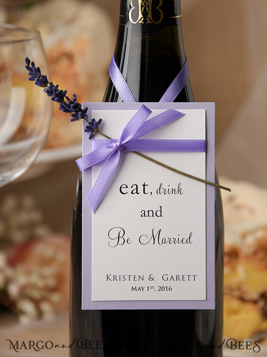 Rustic drink labels