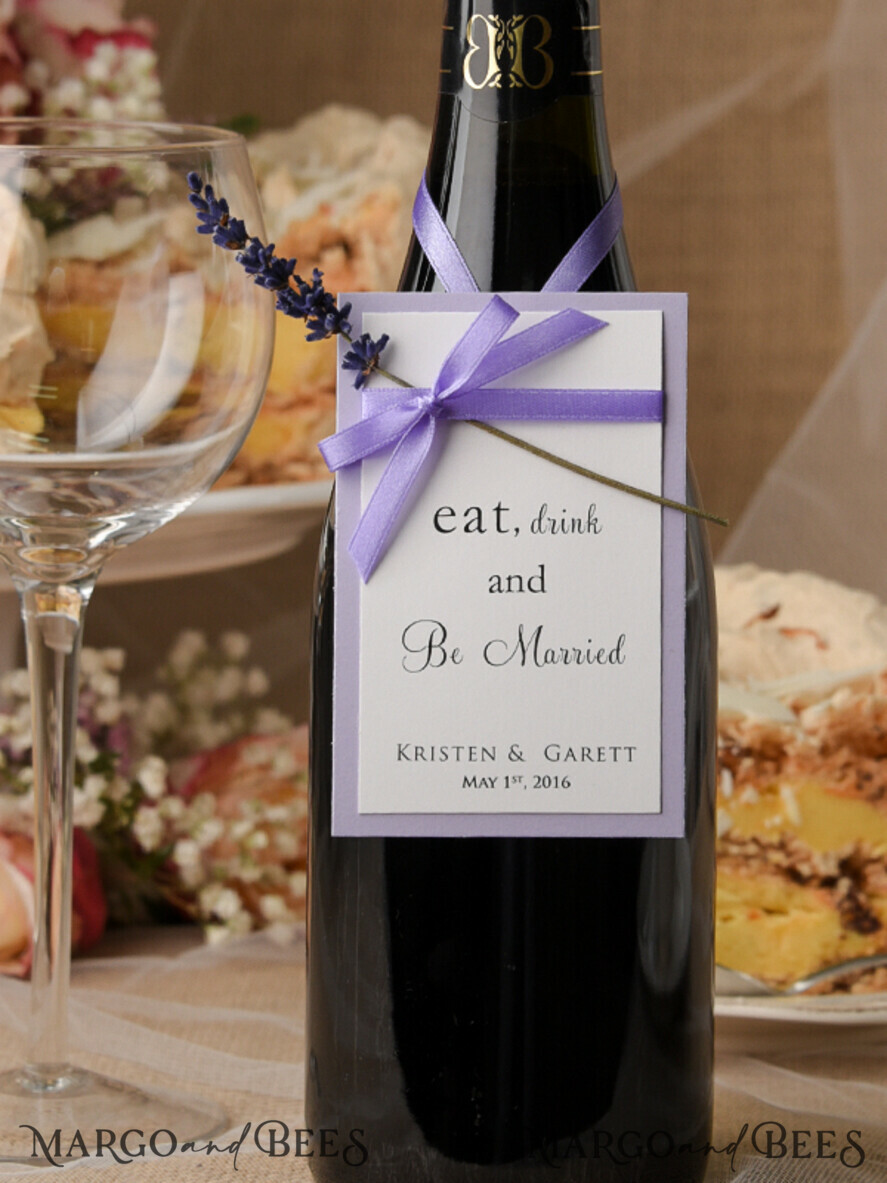 Rustic drink labels