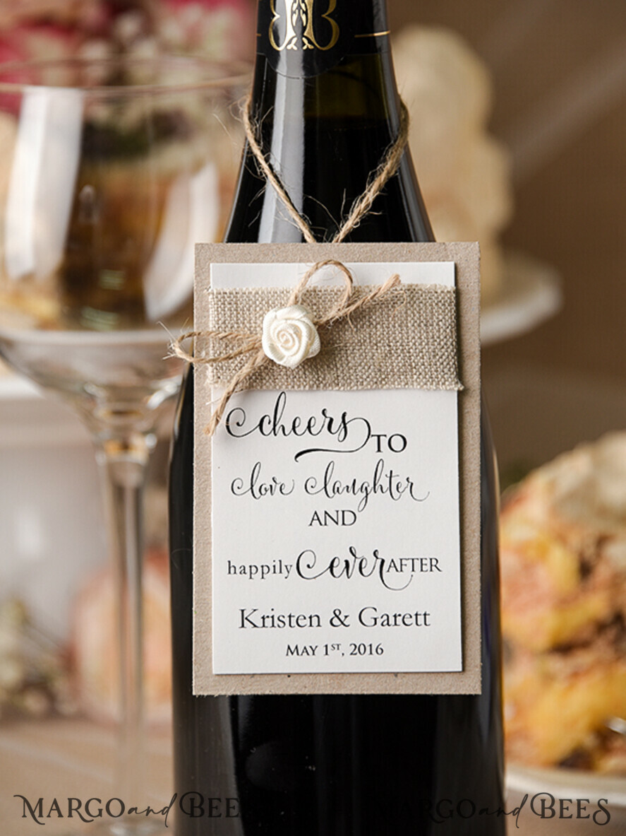 Rustic drink labels
