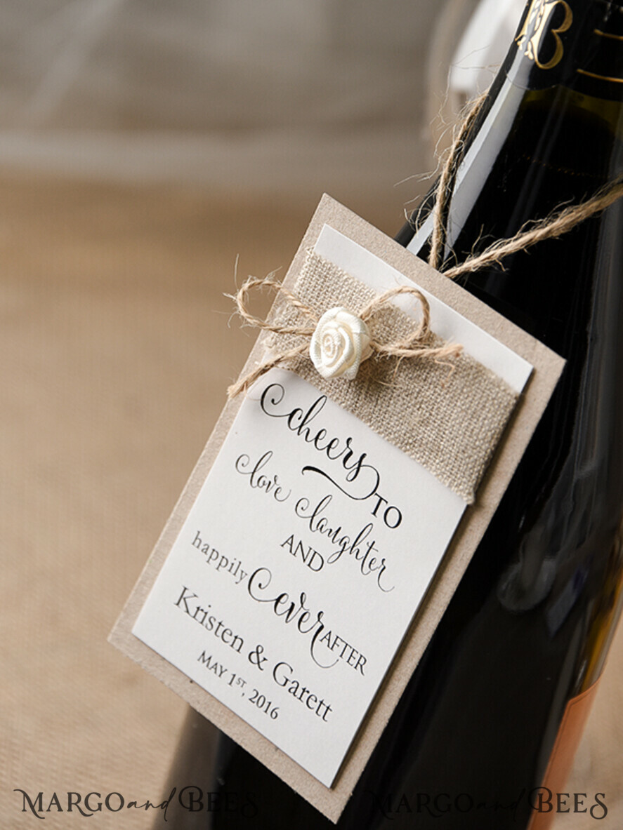 Rustic drink labels