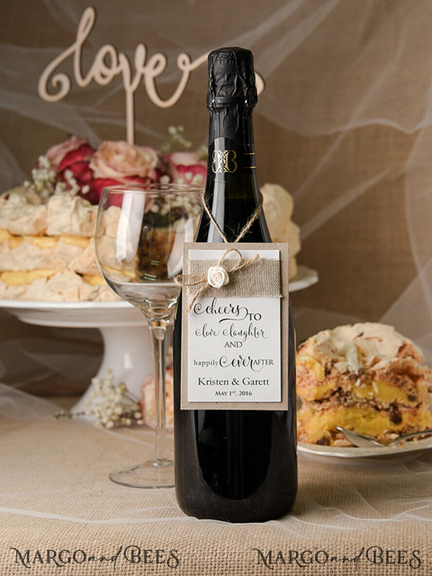 Rustic drink labels