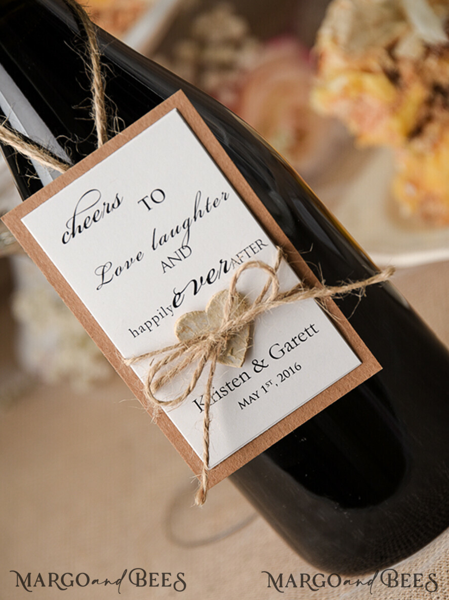 Rustic drink labels
