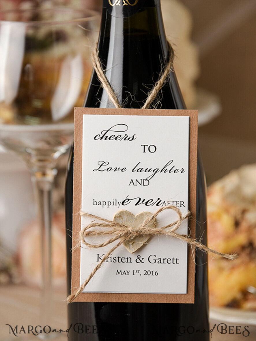 Rustic drink labels