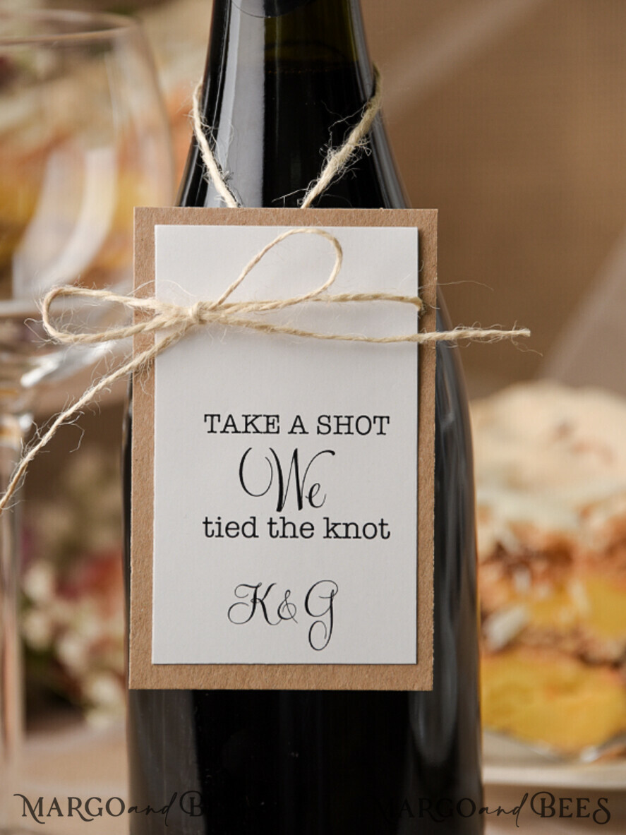 Rustic drink labels