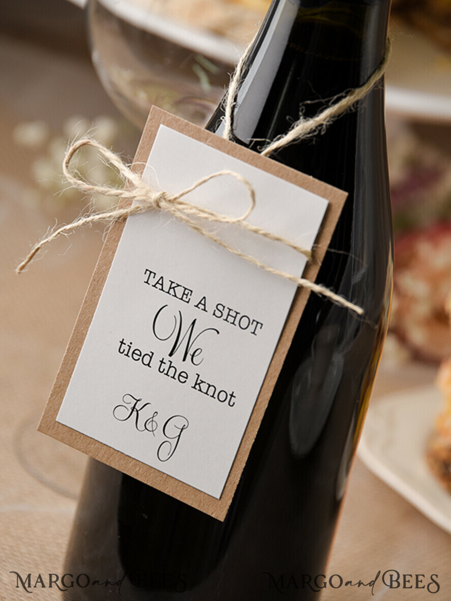Rustic drink labels