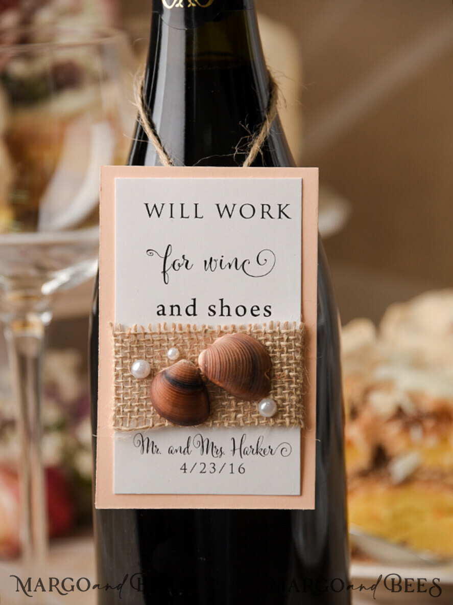 BEACH wine label