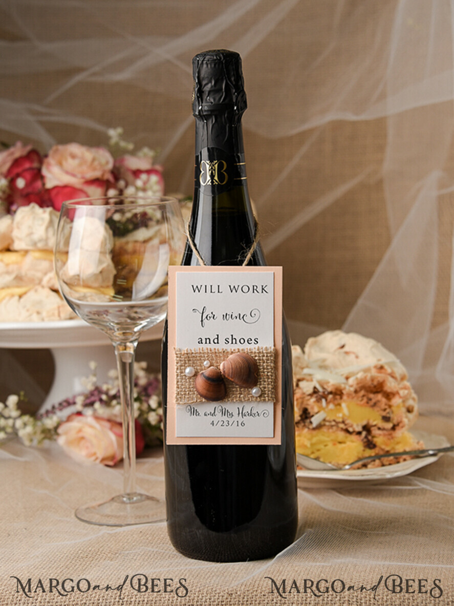 BEACH wine label