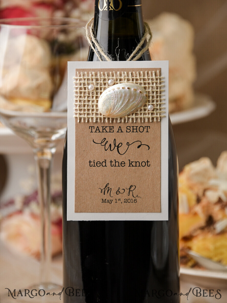 BEACH wine label
