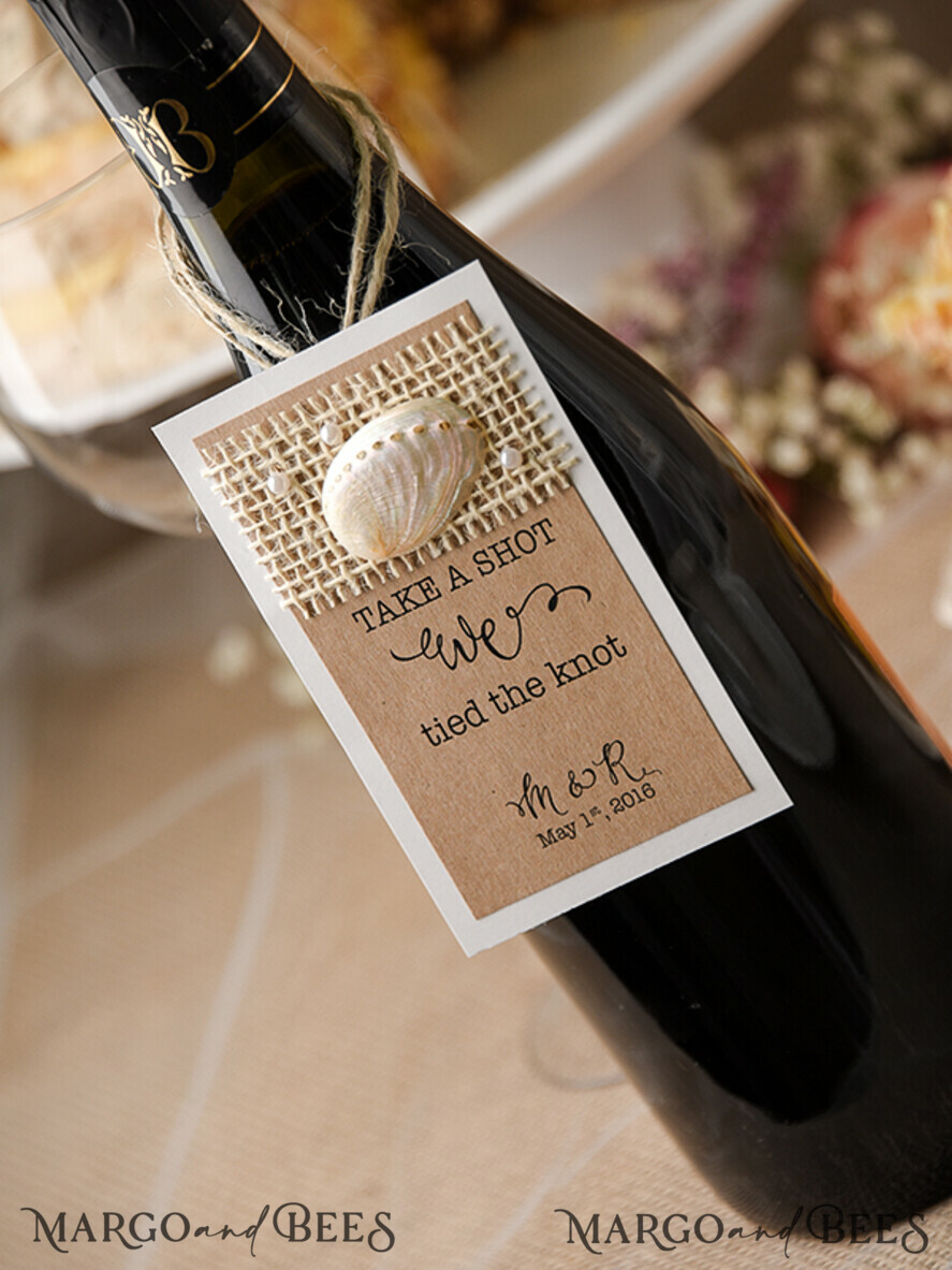 BEACH wine label