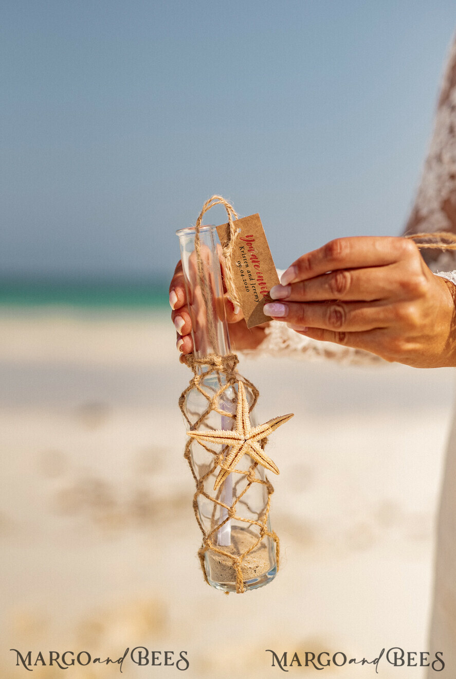 BEACH Destination Beach Wedding stationery drink label