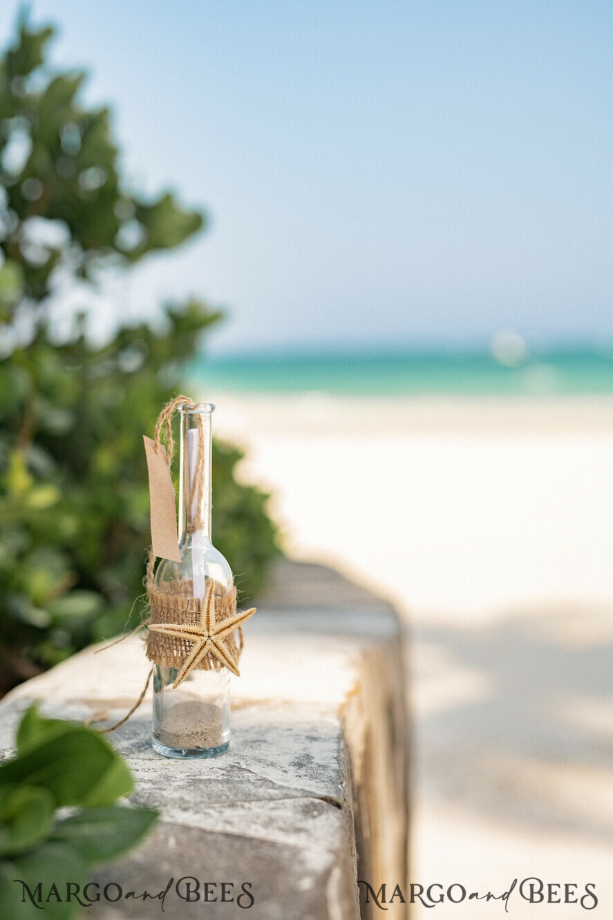 BEACH Destination Beach Wedding stationery drink label